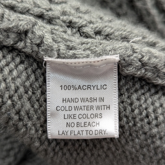 Harlowe & Graham Women’s Grandmacore Grey Chunky Belted Cardigan Size S - Picture 6 of 8